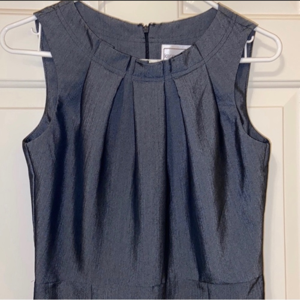 Karin Stevens • Women’s Shift Straight Pencil Dress • Pleated Ruffle • Size 6